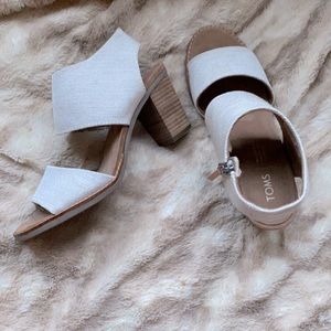 Tom’s size 8 heels. Worn once!